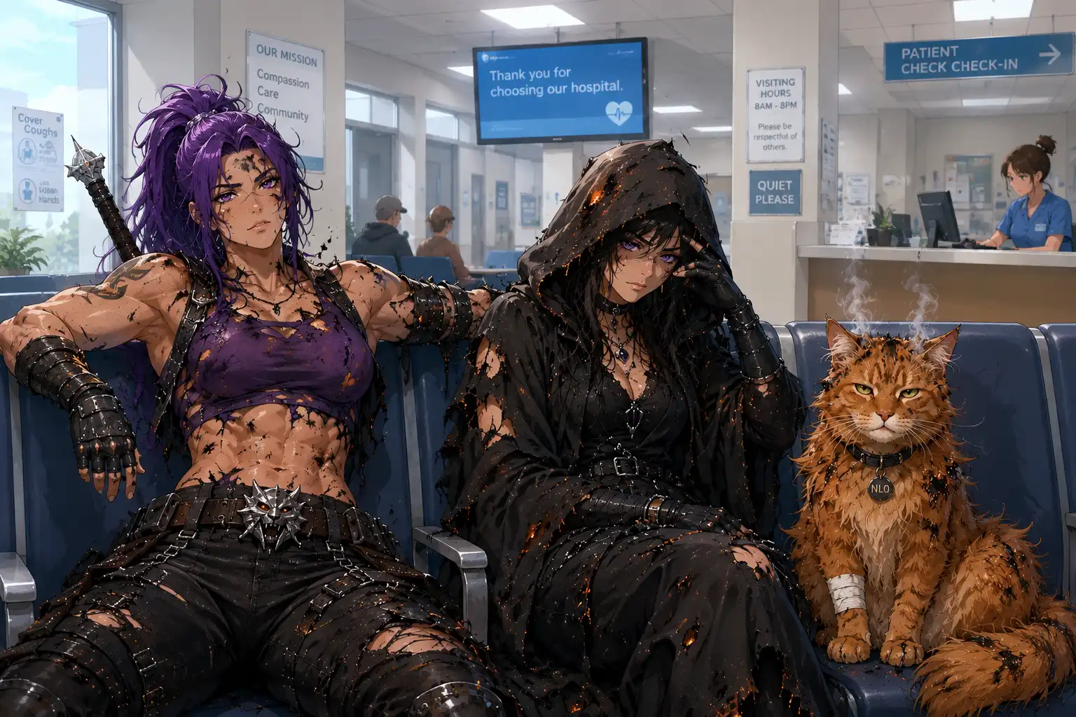 Zar, Whaleslaughter and Pharaonic Cat looking singed