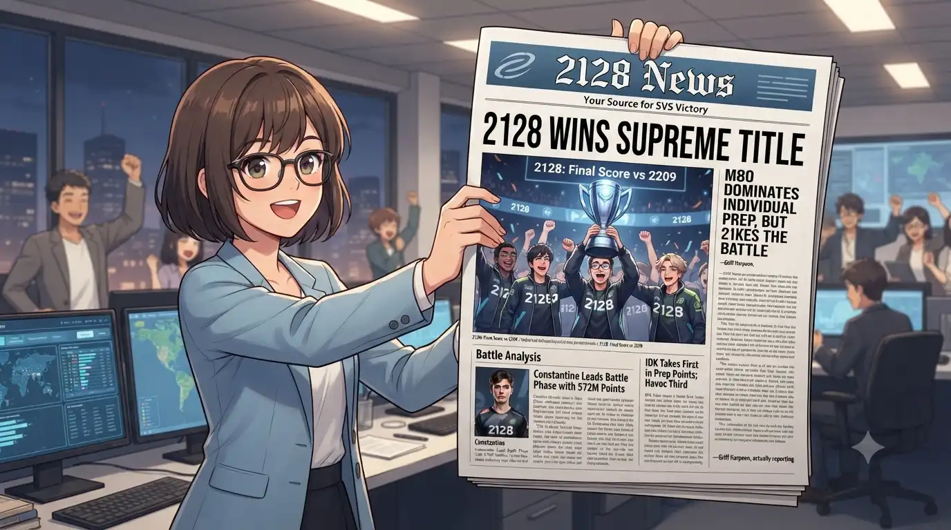 2128 wins supreme on a newspaper headline
